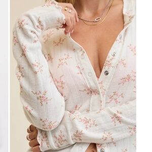 Aerie Pointelle Cardi T-Shirt